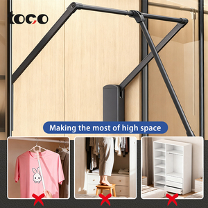 Estante de barra de armario de aleación de aluminio para uso doméstico, colgador de ropa para colgar ropa - Product Image 5