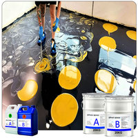 Résine époxy et durcisseur auto-nivelants haute brillance pour revêtement de sol 3D artistique et revêtement de sol métallique en résine époxy (paquet de 20 kg)