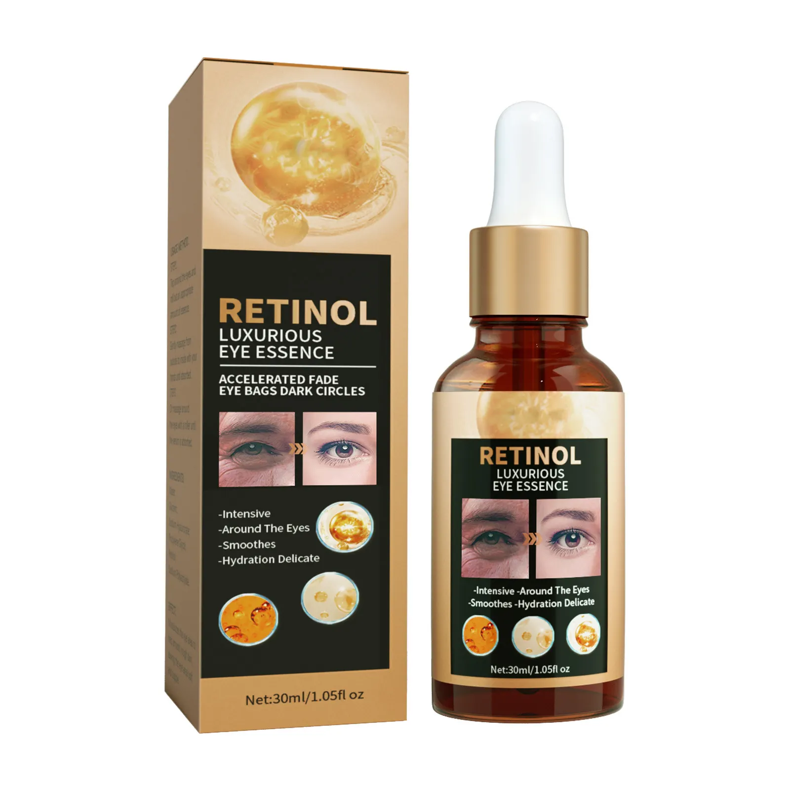 Manufacturers Wholesale The Best Anti Wrinkle Eye Care Improve Dry And Rough Whitening Organic Anti Aging Eye Essence