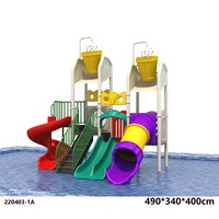 2024 nouvel équipement de parc aquatique pour enfants Offre Spéciale pour équipement de jeu aquatique utilisé toboggan de piscine