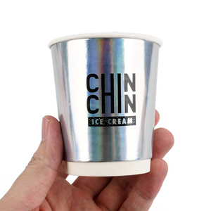 Ready Stock Biodegradable Double Wall Paper <b>Cup</b> Custom Printed Disposable 8oz White <b>Coffee</b> Eco Friendly <b>Takeaway</b> Drink Packaging - Product Image 3