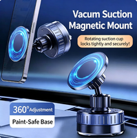 Nouveau support de téléphone portable et de système de navigation par satellite magnétique en métal pour console centrale de voiture, design créatif pour la maison
