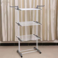 Séchoir à linge pliable, support métallique pour le séchage du linge, chargement en vrac FCL, modèles multiples pour conteneur