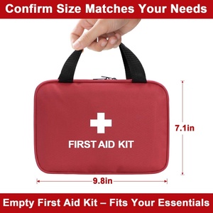 Kit di Pronto Soccorso per Auto, Mini Borsa Compatta in Oxford per Emergenze, Manuale per Avventure all'Aperto, Campeggio, Escursionismo, Viaggi - Product Image 5