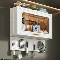 Support mural en plastique pour bouteilles d'épices et couteaux de cuisine, idéal pour le rangement d'outils et de linge de lit dans la cuisine