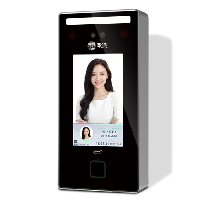 Biometric Sensor Optical Fingerprint Scanner Facial Recognition Multi Biometric Night Vision 4.3'' Touch Screen Time Attendance
