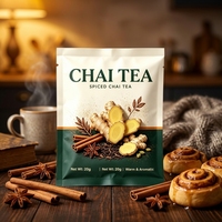 Thé Chai Instantané Préparé, Thé au Lait Chai, Service OEM, Emballage en Sachet et Boîte