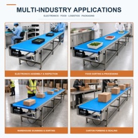 Supports de cadre en acier inoxydable pour le manutentionnement des matériaux dans les zones humides via ce convoyeur à bande avec bande PVK et options de contrôle personnalisées