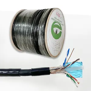 Câble réseau étanche CAT6 sftp 23AWG 24AWG 26AWG 28AWG LAN