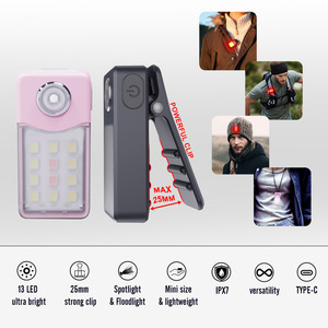 AMA <span class=keywords><strong>ZON</strong></span> Venta caliente IP67 Clip recargable impermeable en la luz para correr para corredor al aire libre Night Walking LED Luz de seguridad - Product Image 2