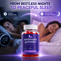 Gummies de mélatonine en gros pour le sommeil et la relaxation mentale |   Gummies personnalisées pour le sommeil avec étiquette privée