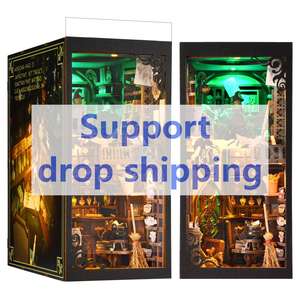 Kit DIY para Rincón de Lectura y <span class=keywords><strong>Casa</strong></span> de Muñecas de Madera - Kit de Arquitectura de <span class=keywords><strong>Casa</strong></span> en Miniatura con Muebles para Muñecas para Exhibición Creativa - Product Image 3