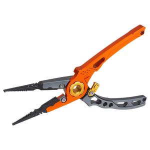 Pince de pêche Takito en alliage d'aluminium multifonctionnelle avec dégaineur d'hameçons verrouillable et plomb lesté Orange Argent - Product Image 2