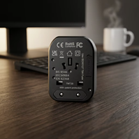 Chargeur de voyage universel USB Type C, charge rapide PD, prise rétractable pour appareil photo, MacBook, ordinateurs portables