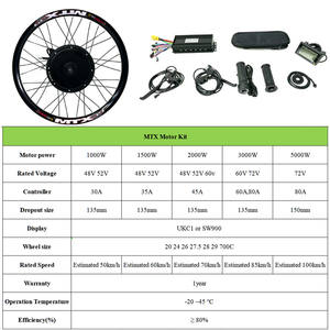 <span class=keywords><strong>Kit</strong></span> de Conversion <span class=keywords><strong>Vélo</strong></span> Électrique 250W 350W 500W 100W 300W 72V 60V 52V 48V 36V, Pièces de <span class=keywords><strong>Vélo</strong></span>, Contrôleur Sinusoïdal et à Onde Carrée 30A 45A 60A 80A - Product Image 5