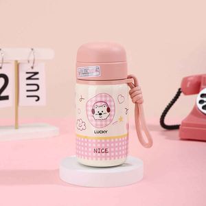 Children's Stainless Steel Vacuum Flask With Rope Cartoon Design For Travel - Product Image 3