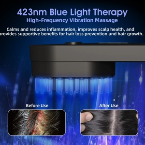 Peine desenredante tipo pala para el cabello, máquina de restauración y crecimiento capilar, aplicador de medicamentos EMS para el cuero cabelludo - Product Image 5