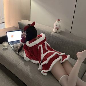 Lencería Romántica Roja de Año Nuevo y Navidad, <span class=keywords><strong>Ropa</strong></span> de Estilo <span class=keywords><strong>Sensual</strong></span>, Conjunto de Uniforme de Gato Adorable - Product Image 3