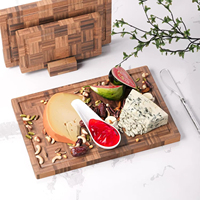 Blocs à découper extra larges Planches de charcuterie en bambou Ensemble de planche à découper en bambou pour légumes avec support