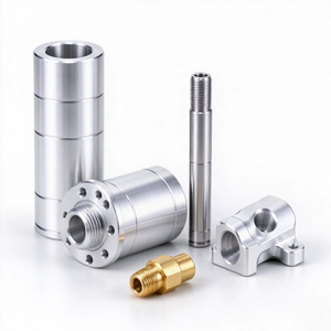 Piezas de Torneado CNC Industriales Personalizadas, Accesorios Mecanizados de Precisión de Aluminio, Latón y Acero Inoxidable, Cuerpos de Válvulas y Bujes - Product Image 1