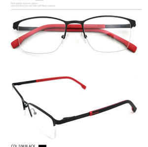 באינטרנט ebay יוניסקס קלאסי חצי מתכת אופטי 11013 משקפיים משקפיים עם תיק מודפס - Product Image 6