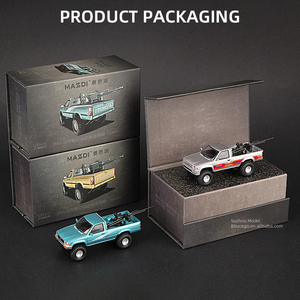 Massdi 1/64 Hilux Pikup <span class=keywords><strong>SUV</strong></span> in lega 1994 auto modello di veicolo pressofuso auto giocattolo da collezione - Product Image 5