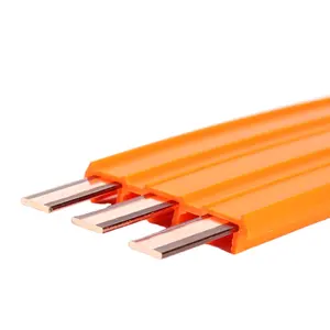 High quality 3P Conductor Copper Rails bus bar with Current Collector safety crane power rail