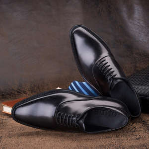 รองเท้าหนังอ็อกซ์ฟอร์ดแบบโบรกสำหรับผู้ชาย - ดีไซน์งานฝีมือที่นุ่มนวล, ลายเจาะแบบโบรกแบบดั้งเดิม, เหมาะสำหรับงานทางการ - Product Image 6