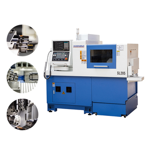 शिपमेंट विदेशी व्यापार नीति स्लाइडिंग हेड सटीक दोहरी स्पिंडल 205 स्विस प्रकार धातु काटने के लिए - Product Image 4