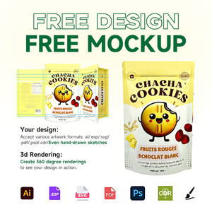 Custom Logo Low MOQ Digital Print Biodegradable Canned Food Mylar <strong>Bags</strong> Zip Lock Self Heat Seal Stand Food Smell Proof Features - Product Image 3