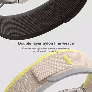 Coolyep רך ניילון Weave שביל שעון רצועת עבור אפל שעון להקת Ultra 8 49mm 41mm 45mm 44mm 42mm 38mm 40mm
