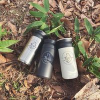 Termos kopi Mini Kino, Tumbler dinding ganda, termos Stainless Steel 350ml 500ml dengan pegangan