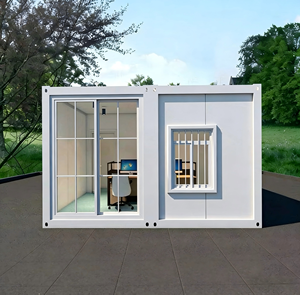 Maison conteneur personnalisée, bâtiment préfabriqué moderne en acier, maison modulaire portable, chambre, espace de vie extérieur, bureau, hôtel - Product Image 1