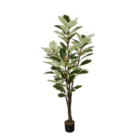 Chêne artificielle en pot, 1 pièce de 160cm, de haute qualité, feuille blanche, plantes décoratives, pour décor d'intérieur