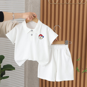 IStapromo Cadeaux 1-5 <span class=keywords><strong>ans</strong></span> Mode européenne et américaine POLO Col Revers Costume <span class=keywords><strong>Garçon</strong></span> Manches Courtes Vêtements pour Garçons - Product Image 4