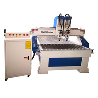 Routeur CNC 3D à double tête haute vitesse, contrôle DSP, logiciel NC Studio, moteur pas à pas/servo, boîte de vitesses, gravure sur bois