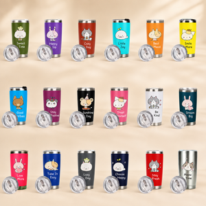 Vaso Térmico de Acero Inoxidable con Aislamiento al Vacío, Diseño Personalizado con Arte Animal, para Viajes, Auto, Oficina, Aire Libre, Ecológico, para Bebidas Frías y Calientes - Product Image 1