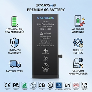 Batería OEM Premium para <span class=keywords><strong>iPhone</strong></span> 6G 6P <span class=keywords><strong>7</strong></span> 8 <span class=keywords><strong>Plus</strong></span> 11 12 13 14 15 de Alta Capacidad, Certificación CE FCC, Fabricante, Entrega Rápida, Proveedor - Product Image 2
