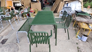XY Best <strong>Garden</strong> <strong>Table</strong> and Chair Simple Leisure Outdoor Balcony <strong>Small</strong> <strong>Table</strong> Modern Iron Art Waterproof and Sunscreen Outdoor - Product Image 4