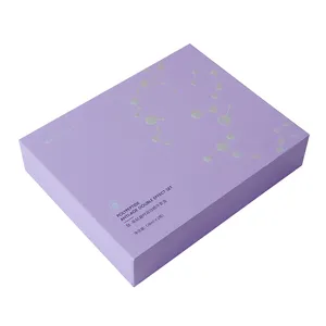 China benutzer definiertes Logo Schillerndes Papier Verpackungs boxen für Schönheit Kosmetik verpackung Geschenk box Wrap