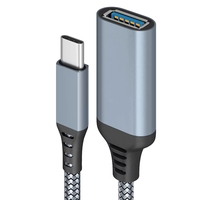 Benutzerdefiniertes Logo-Paket 5GB USB-C Ladekabel USB-C auf 3.0 Buchse 60W Kabel OTG Verlängerungskabel für Computer-Flash-Laufwerk