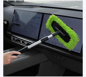 Brosse de nettoyage de pare-brise de voiture télescopique et extensible, dégivreur de vitres, pour <span class=keywords><strong>lavage</strong></span> de voiture, en alliage d'aluminium, nouveau produit - Product Image 4