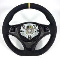 Volant entièrement en cuir personnalisé compatible avec les modèles E82, E87, E90, E92, E93 et M3