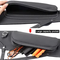 Carquois de flèche extérieur Portable en cuir Carquois de flèche arrière Carquois de hanche Taille réglable Sac