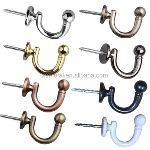 ตะขอเกี่ยวผ้าม่าน,ตะขอเกี่ยวผ้าม่านกรอบพู่โลหะพร้อมน็อต - Product Image 3