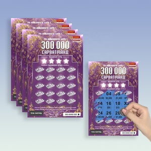 Custom Scratch Off <b>Cards</b> Paper Double Side Printing Raffle Tickets Scratch Off Lottery Ticket - Product Image 1