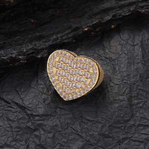 Anillo de Corazón de Circonio Completo, Anillo de Amor para Mujer, Accesorios Populares - Product Image 2