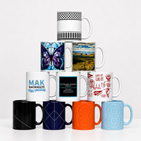 Mug en Céramique Personnalisable 400ml, Design Moderne, Compatible Micro-ondes, Isolation Thermique Efficace, Sublimation DIY, Motif Cartoon Tendance