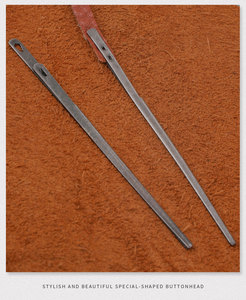 เข็มหนังสำหรับเย็บร้อยทำจากเหล็กง่ามเข็มหนังเย็บด้วยมือ - Product Image 3