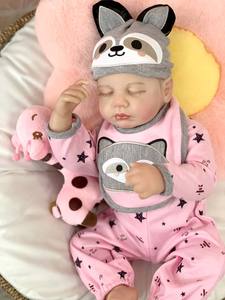 Muñecos Reborn Menina Platino Niño Afroamericano de 16 Pulgadas Sólido Encantador - Product Image 3